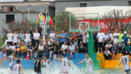貴州黔東南：“燃情臺江·水上村BA”挑戰賽激情開賽