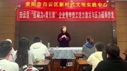 貴陽市白雲區開展“紅動力+青引擎”企業青年員工活力激活與壓力疏導沙龍