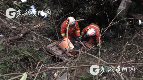 （社會）安全帶救了他的命！貨車墜入百米山崖 司機生還