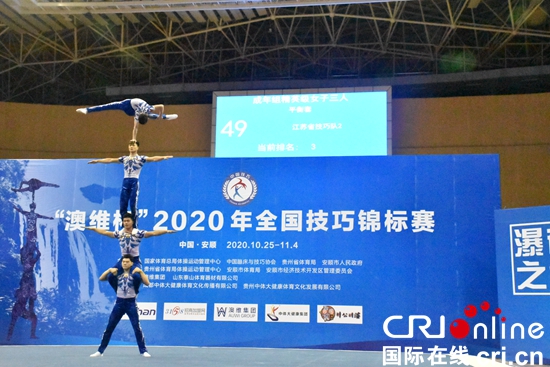 貴州安順：“澳維杯”2020全國技巧錦標賽精英級單套決賽舉行