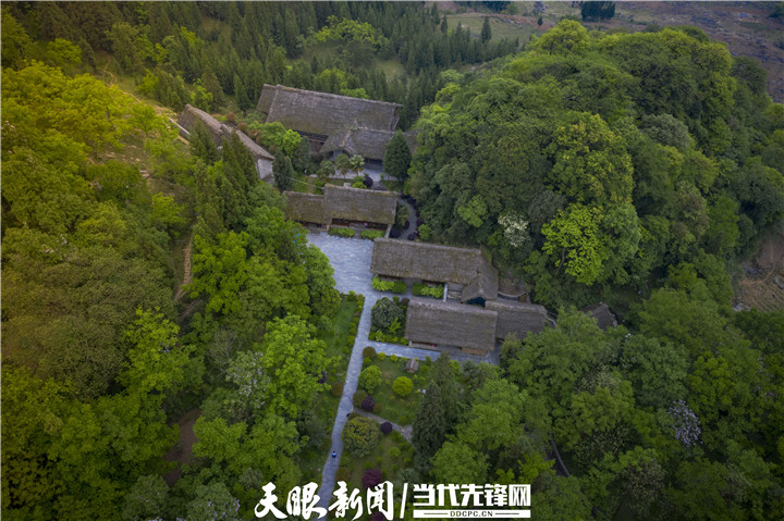 航拍高山苗寨 貴州梭戛苗族生態博物館