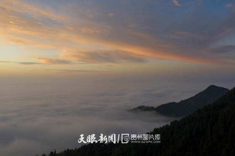 （中首）黔東南從江：冬日山村雲海美