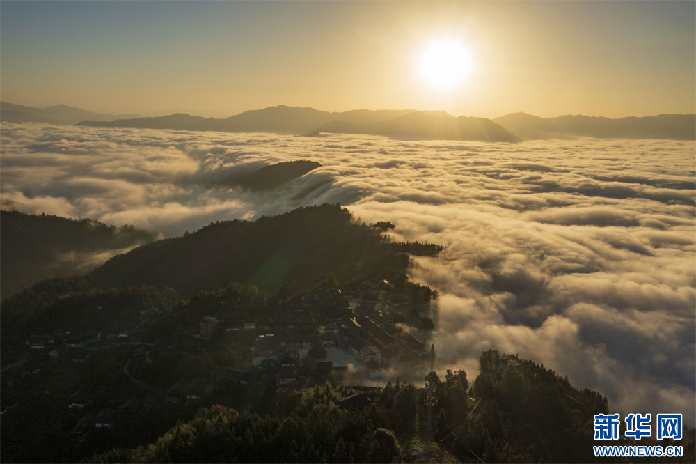 貴州從江：初冬雲海美如畫