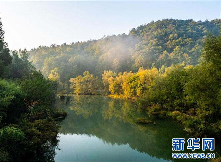 湖北鶴峰：秋天董家河 層林盡繪水墨卷