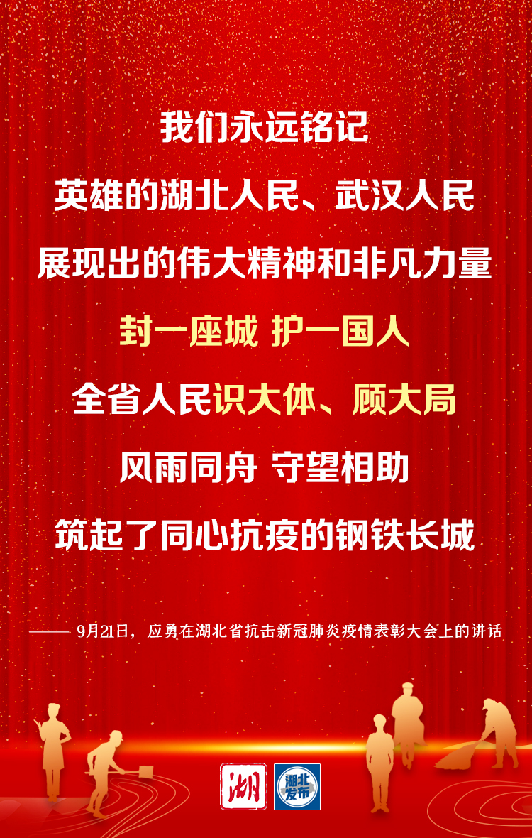 湖北省委書記應勇：弘揚偉大抗疫精神 譜寫新時代湖北高品質發展新篇章