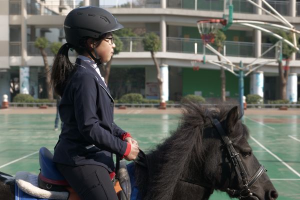 3位小騎士颯爽亮相 馬術公開課走進水果湖一小