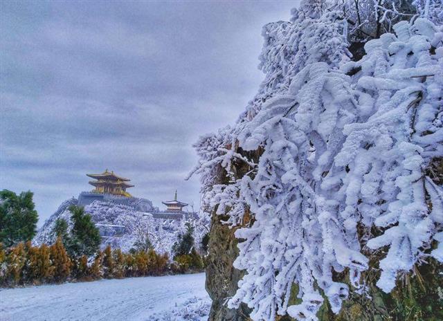 隨州大洪山變成絕妙冰雪世界