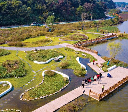 梁子湖鄂州環湖綠道一期建成 武漢城市圈居民再添休閒新去處_fororder_01