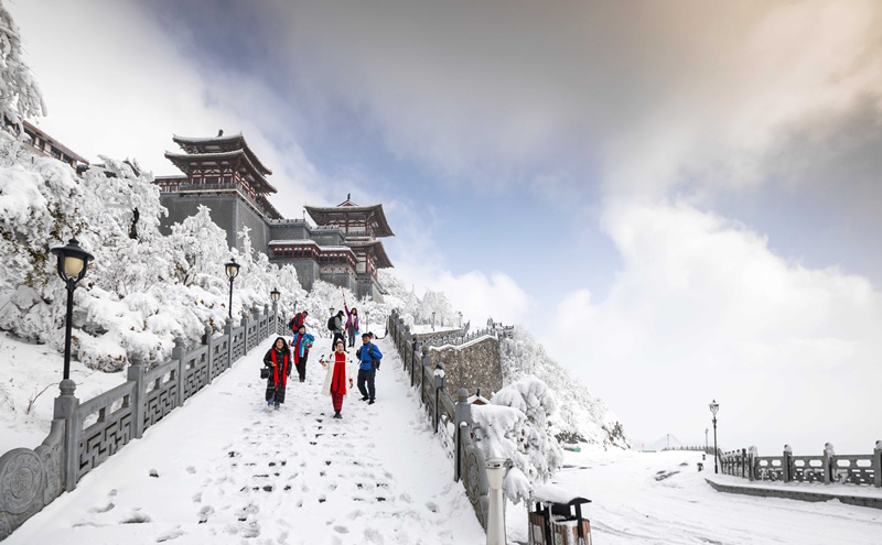 湖北隨州大洪山：千山銀裝 萬壑素裹