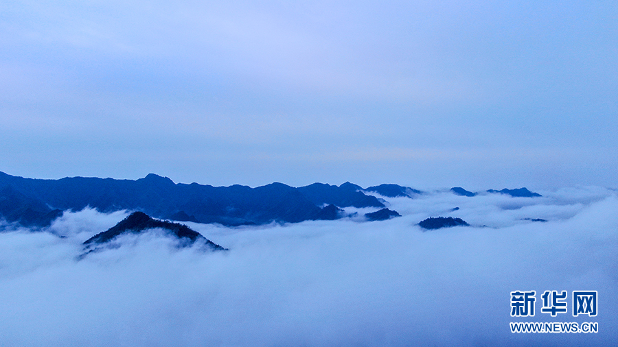 鄂西雲海 水墨畫卷