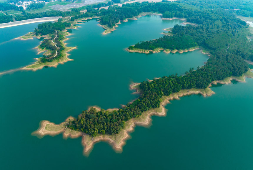 湖北襄陽：生態登雲湖 美景入畫來