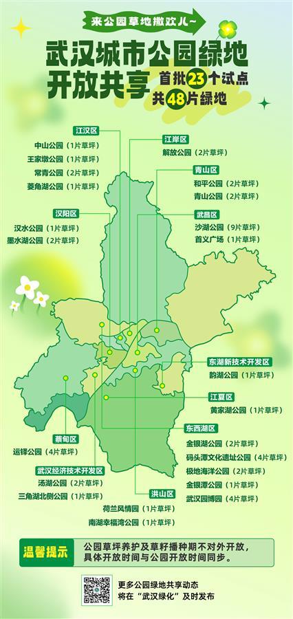 武漢首批23個公園綠地開放帳篷共享試點