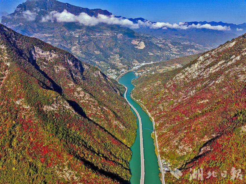 三峽香溪兩岸紅葉似彩霞