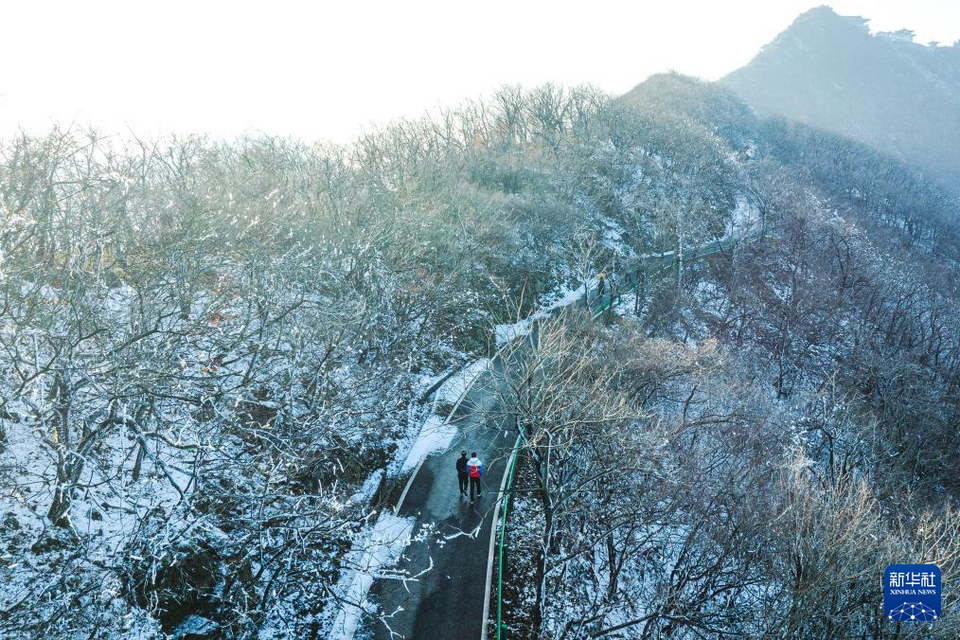 湖北隨州：大洪山雪後初霽