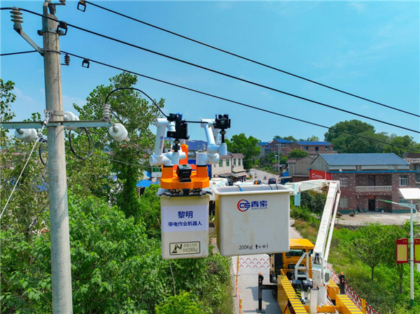 湖北黃石：帶電作業機器人“上崗”保障村民高溫用電_fororder_圖片5