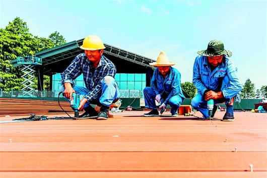 【與軍運同行】【場館建設—文字列表】帆船比賽碼頭項目建設進入最後衝刺階段