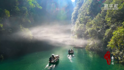 湖北鶴峰：峽谷秋光裏 舟搖星河碎