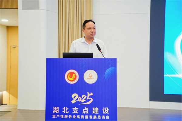湖北支點建設暨生産性服務業高品質發展懇談會在湖北經濟學院舉行_fororder_2