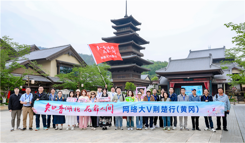 “知音湖北 花舞人間”網絡大V荊楚行打卡問梅村_fororder_圖片16