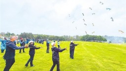 風箏世界盃首次走出歐洲 全球頂尖高手齊聚黃陂放紙鳶