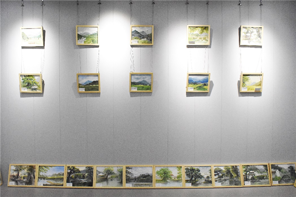 300余件佳作亮相 漢陽三中婺源寫生作品展開幕_fororder_圖片23