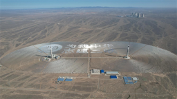 全球首個“雙塔一機”光熱儲能電站進入全系統試運行