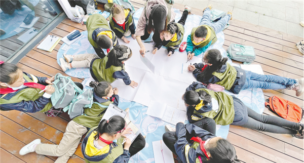 中小學生繪製濕地改造規劃圖_fororder_01