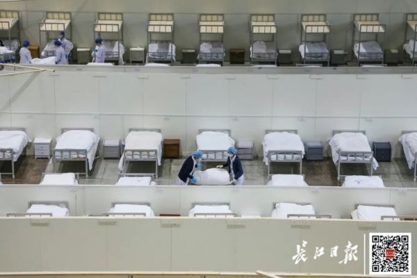 武漢在院新冠病人首次降至兩位數