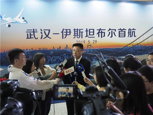 【湖北】【CRI原創】武漢開通中部地區首條直飛土耳其航線