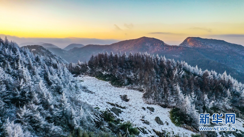 湖北：雪後板橋 如詩如畫