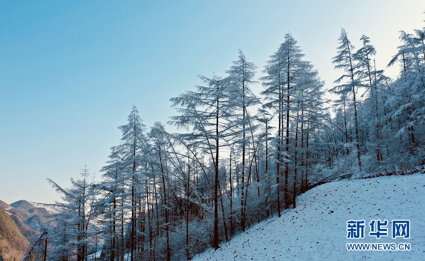 湖北：雪後板橋 如詩如畫