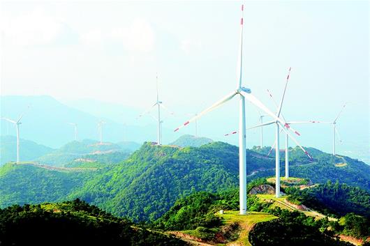 湖北大悟打造華中風電之都
