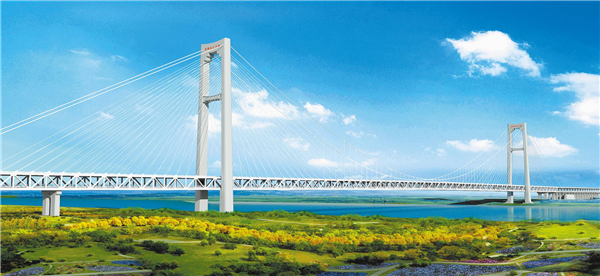 給力區域“硬聯通” 湖北新建兩座世界級大橋_fororder_01