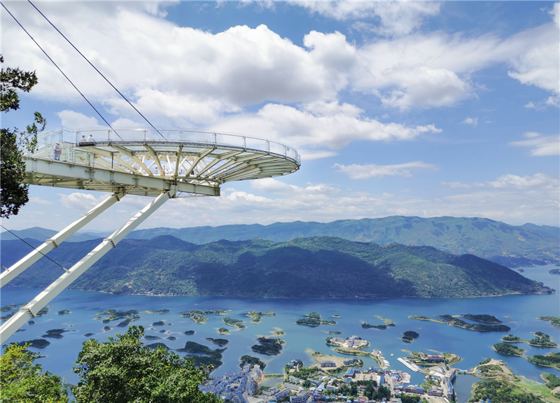 黃石仙島湖天空之城景區迎來首個跨省旅遊團_fororder_02