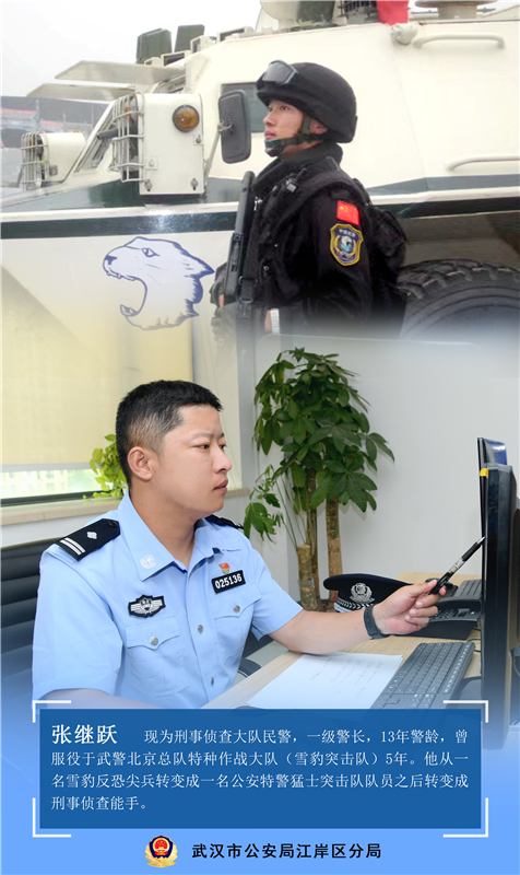 武漢市公安局江岸區分局軍轉民警：橄欖綠變成警察藍 忠誠本色永不褪_fororder_微信圖片_20220731164604