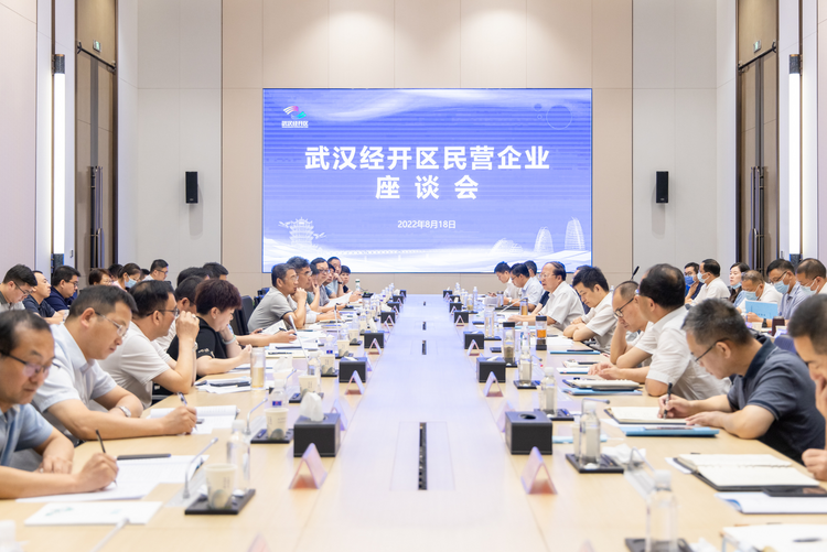 促進民營經濟高品質發展 武漢經開區召開民營企業座談會_fororder_圖片1