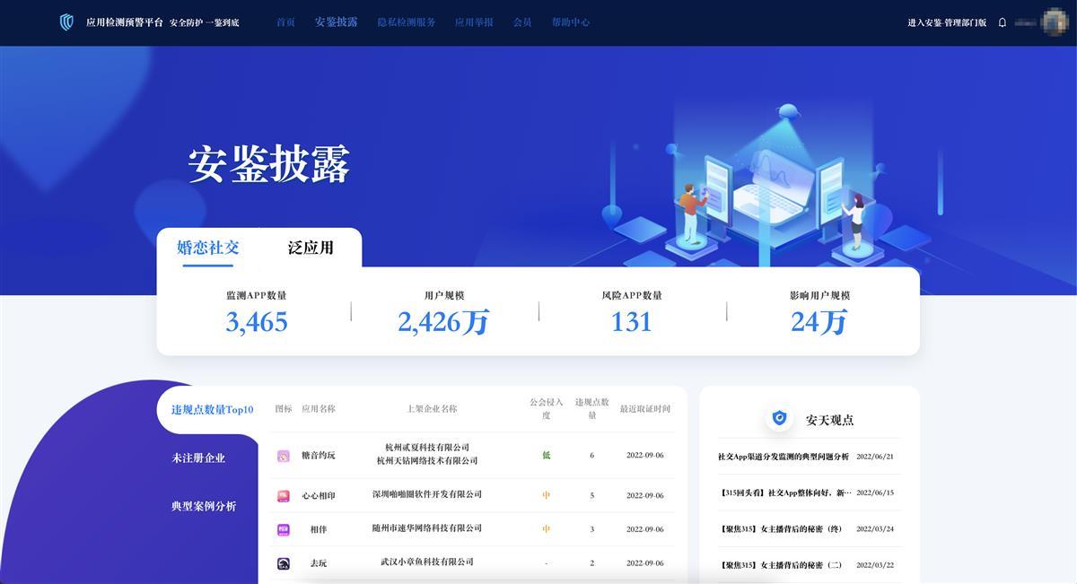 劍指婚戀社交APP三俗亂象 漢産“安鑒”平臺獲評全國個人信息保護創新實踐案例