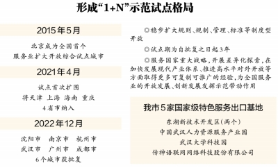 武漢獲批開展服務業擴大開放綜合試點