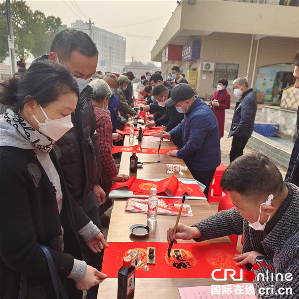 荊楚“紅色文藝輕騎兵”省直書法家小分隊走進鄂州杜山鎮_fororder_07