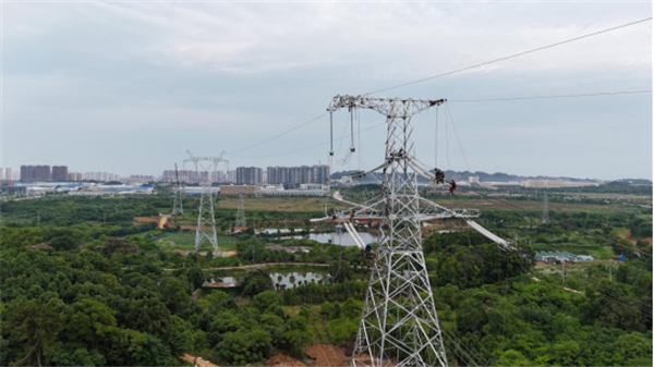 超高壓線路“長個子”， 武漢220千伏鄧西輸變電工程空中通道變“清爽”_fororder_微信圖片_20240613110629