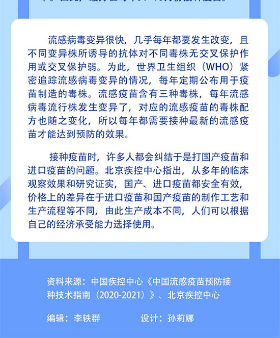 秋冬季流感高發，這些人群建議優先接種流感疫苗