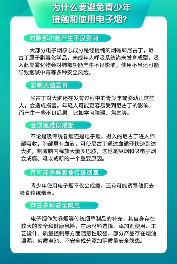 關於電子煙對青少年的危害，你需要知道這些