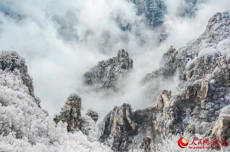 白雪皚皚銀裝素裹 河北各地迎來今冬“初雪”