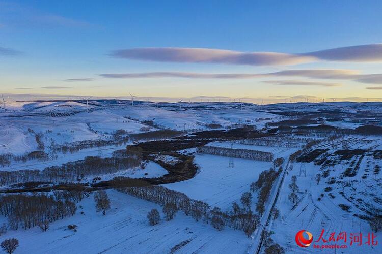 壩上張北喜迎初雪 銀裝之下分外妖嬈