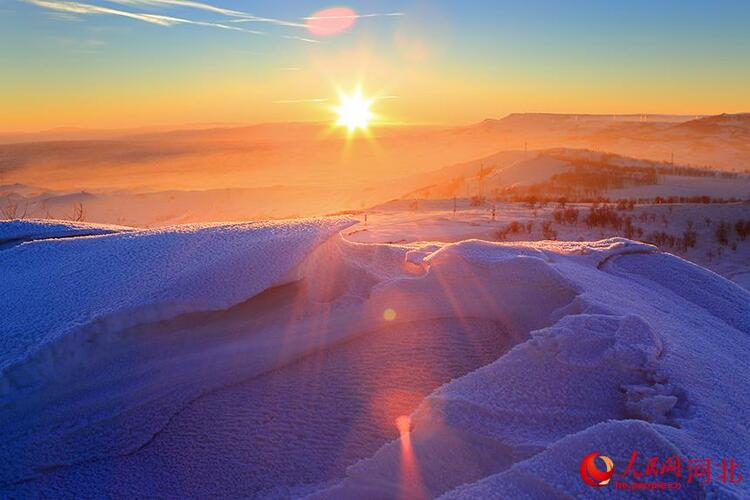 壩上張北喜迎初雪 銀裝之下分外妖嬈