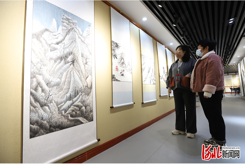 河北平鄉：藝術作品展 喜迎冬奧會