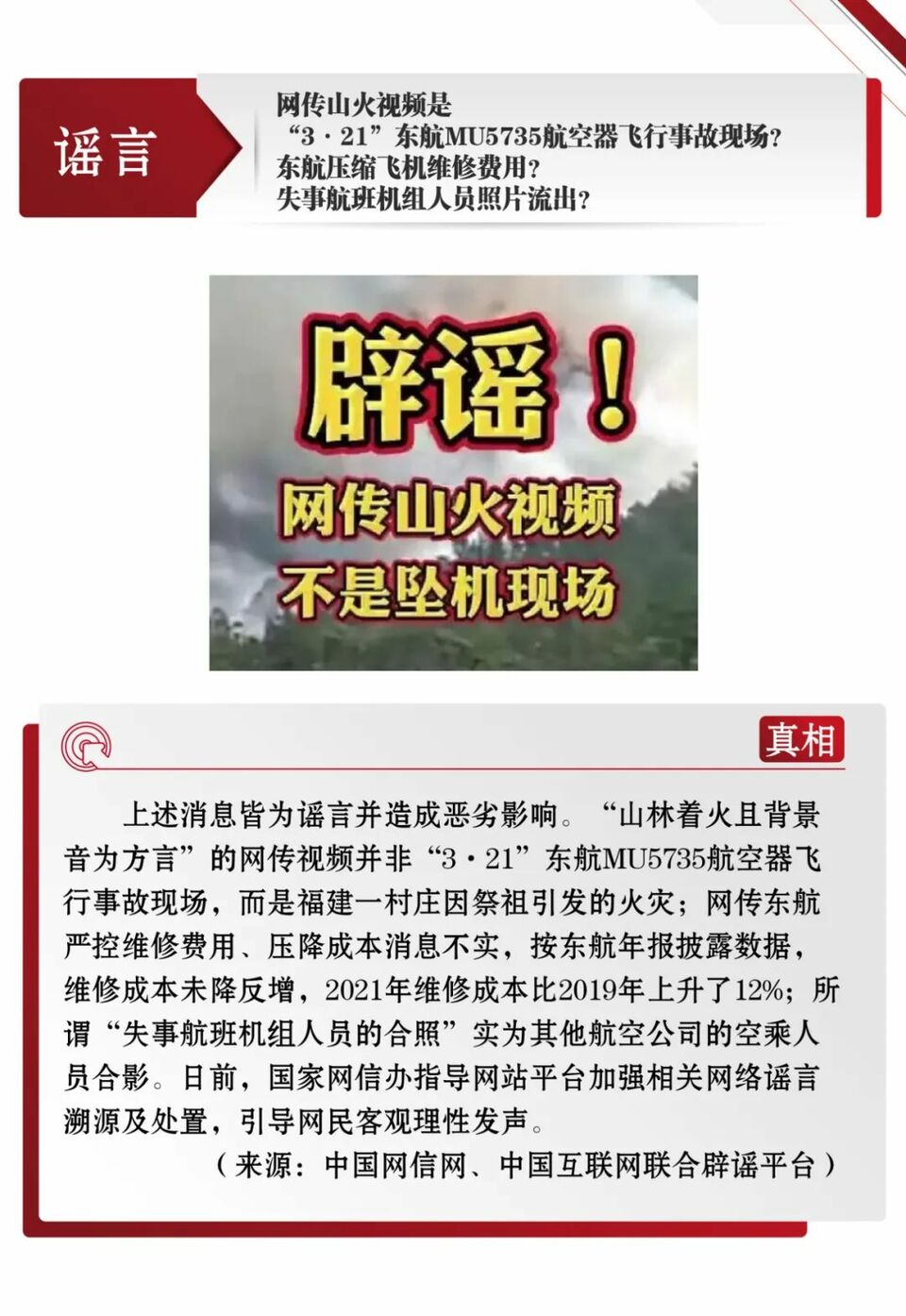 打擊網絡謠言 共建清朗家園 中國互聯網聯合辟謠平臺3月辟謠榜發佈