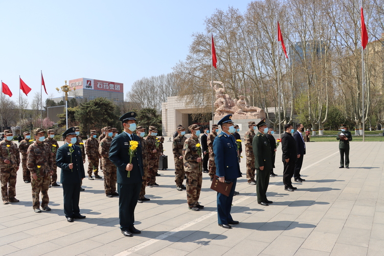 （原創）清明祭英烈 石家莊市新華區人武部舉行清明祭奠英烈儀式_fororder_1