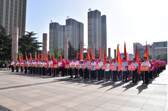 武安市舉行第四屆邯鄲市旅發大會志願者誓師暨千人簽名活動