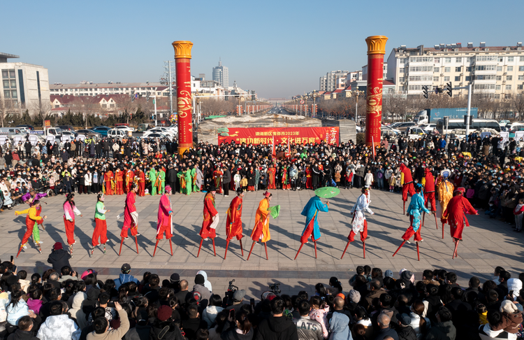 （原創）【組圖】渤海新區黃驊市：玉兔迎春送福來 歡歡喜喜鬧元宵_fororder_圖片5